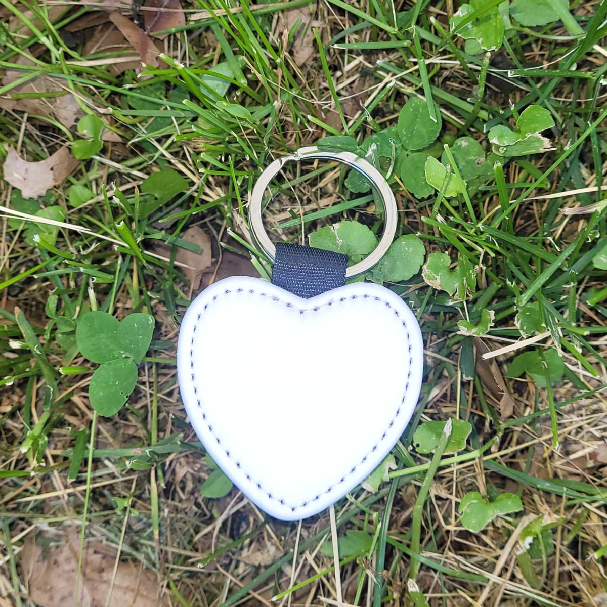 Heart Leather Keychain