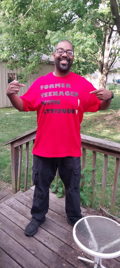 Former Teenager With Attitude! (Red Ranger) designed by Lady J