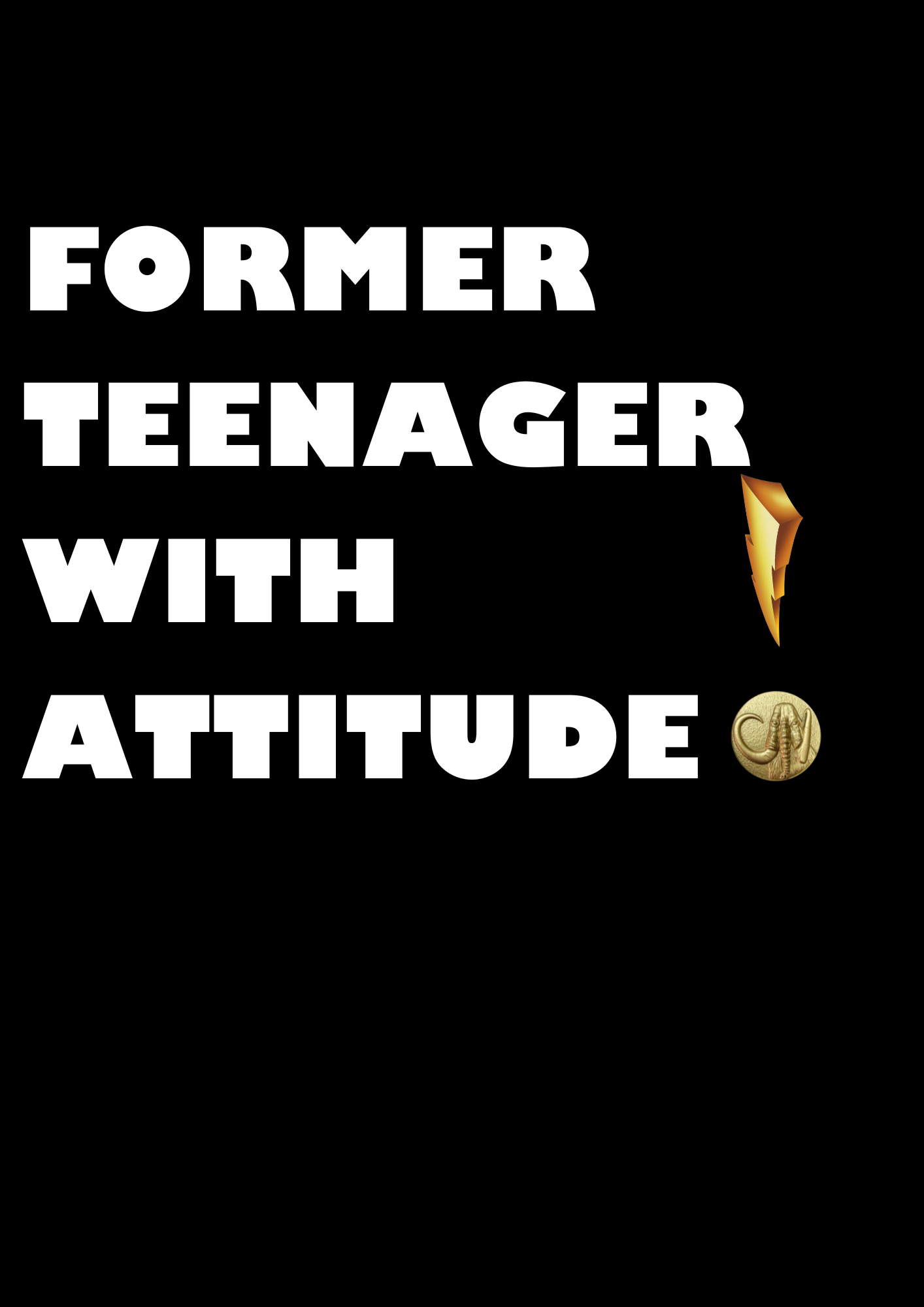 Former Teenager With Attitude! (Black Ranger) designed by Lady J