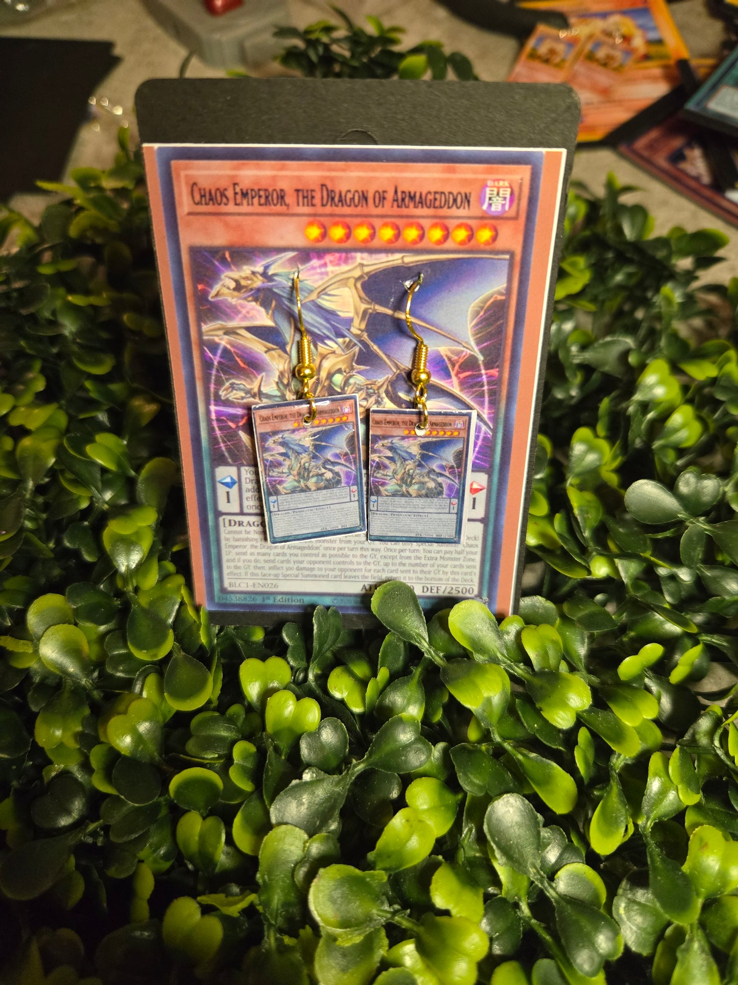 Yu-Gi-Oh Card Earrings