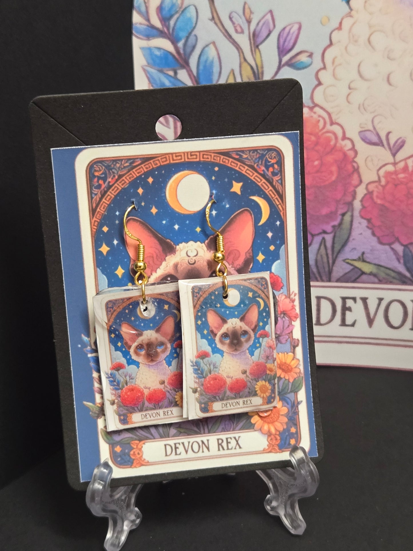 Cat Tarot Earrings