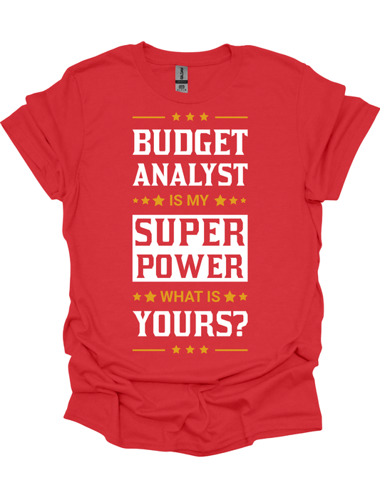BUDGET ANALYST IS MY SUPERPOWER, WHAT IS YOURS?