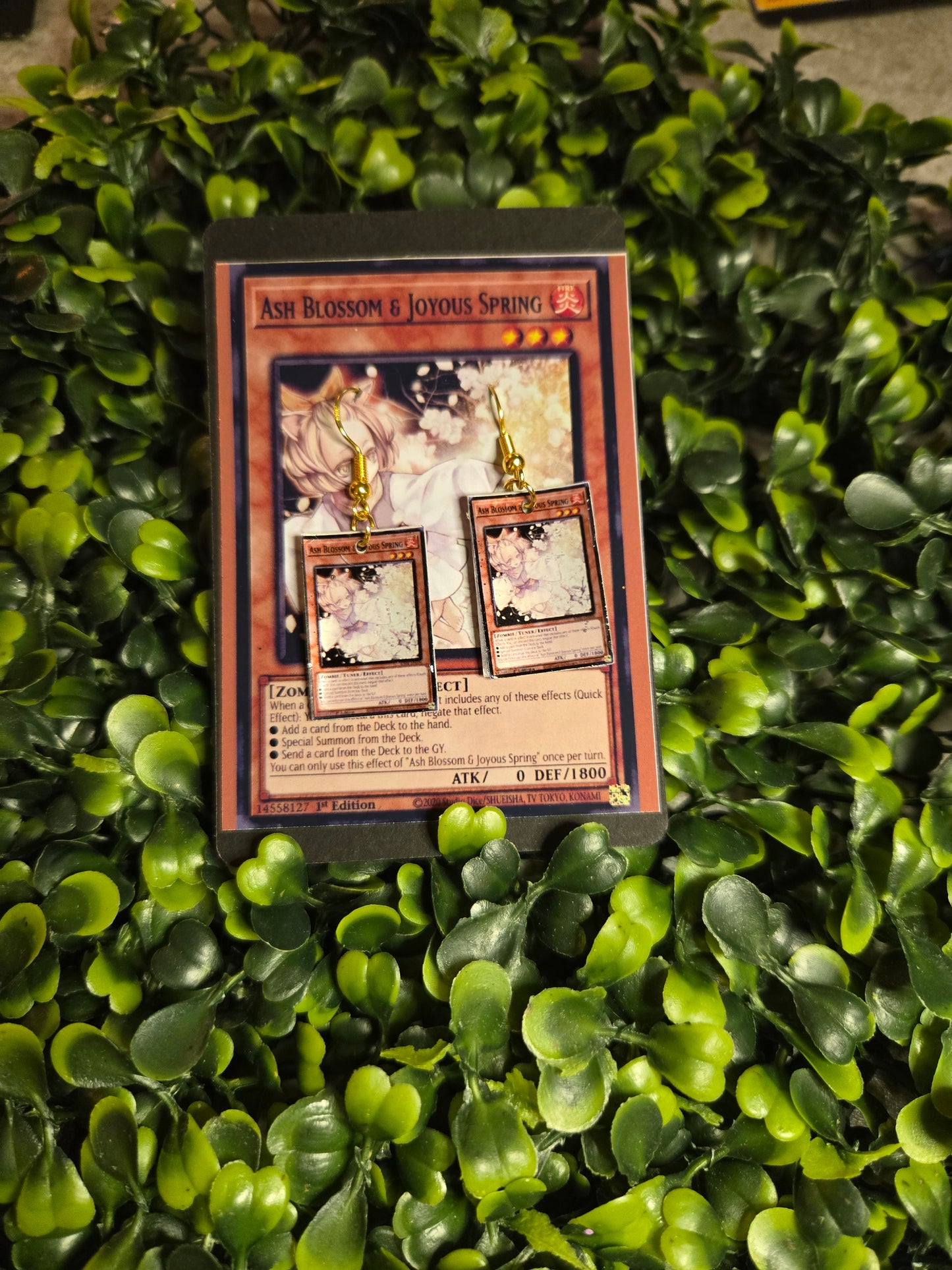 Yu-Gi-Oh Card Earrings