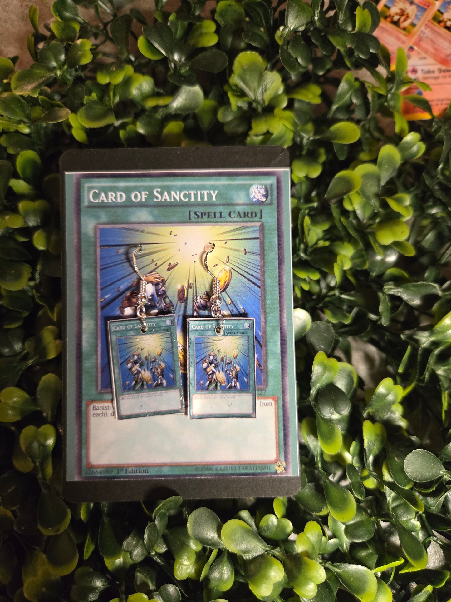 Yu-Gi-Oh Card Earrings