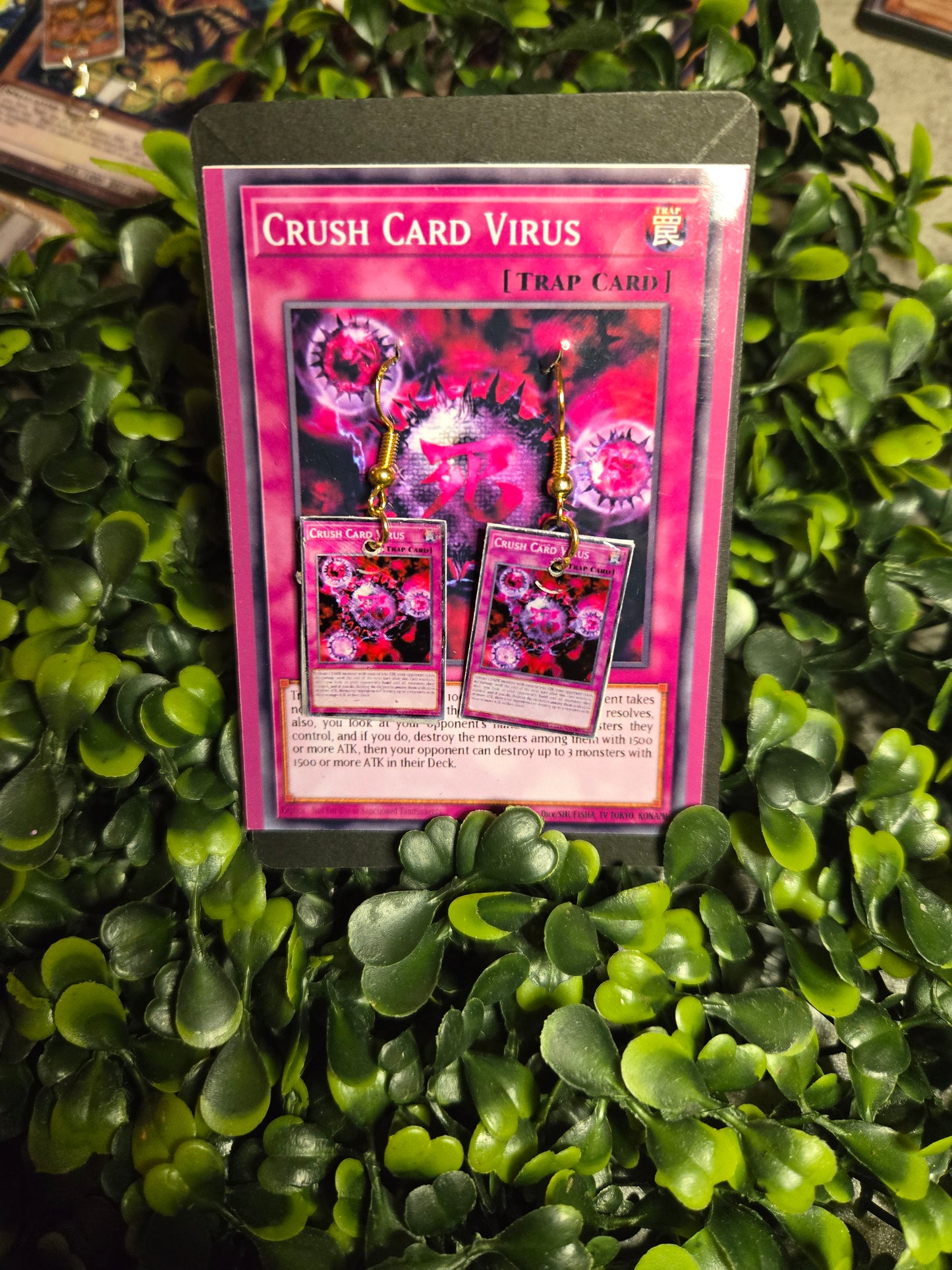 Yu-Gi-Oh Card Earrings
