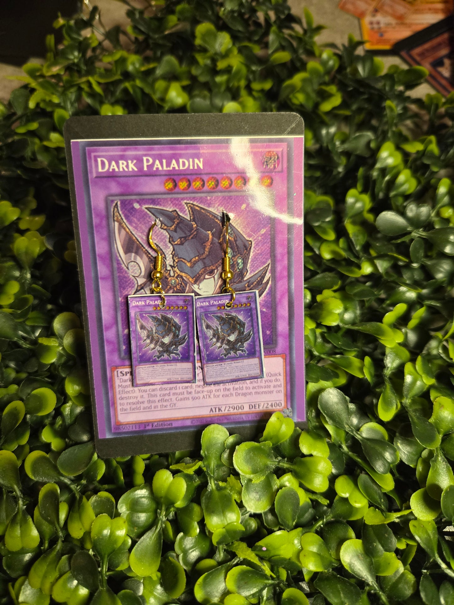 Yu-Gi-Oh Card Earrings