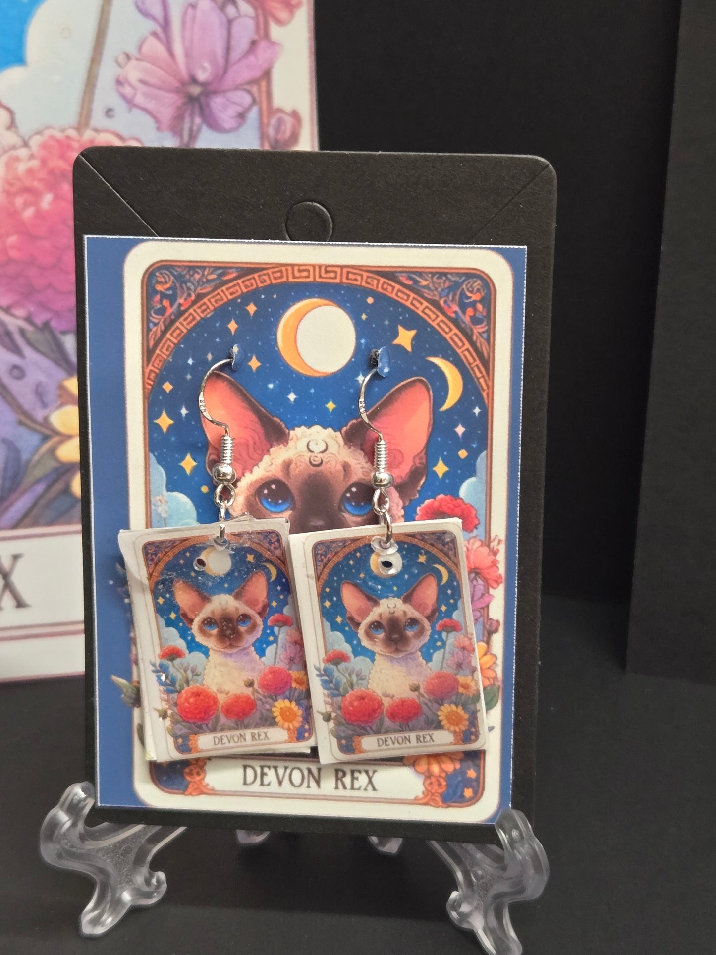 Cat Tarot Earrings