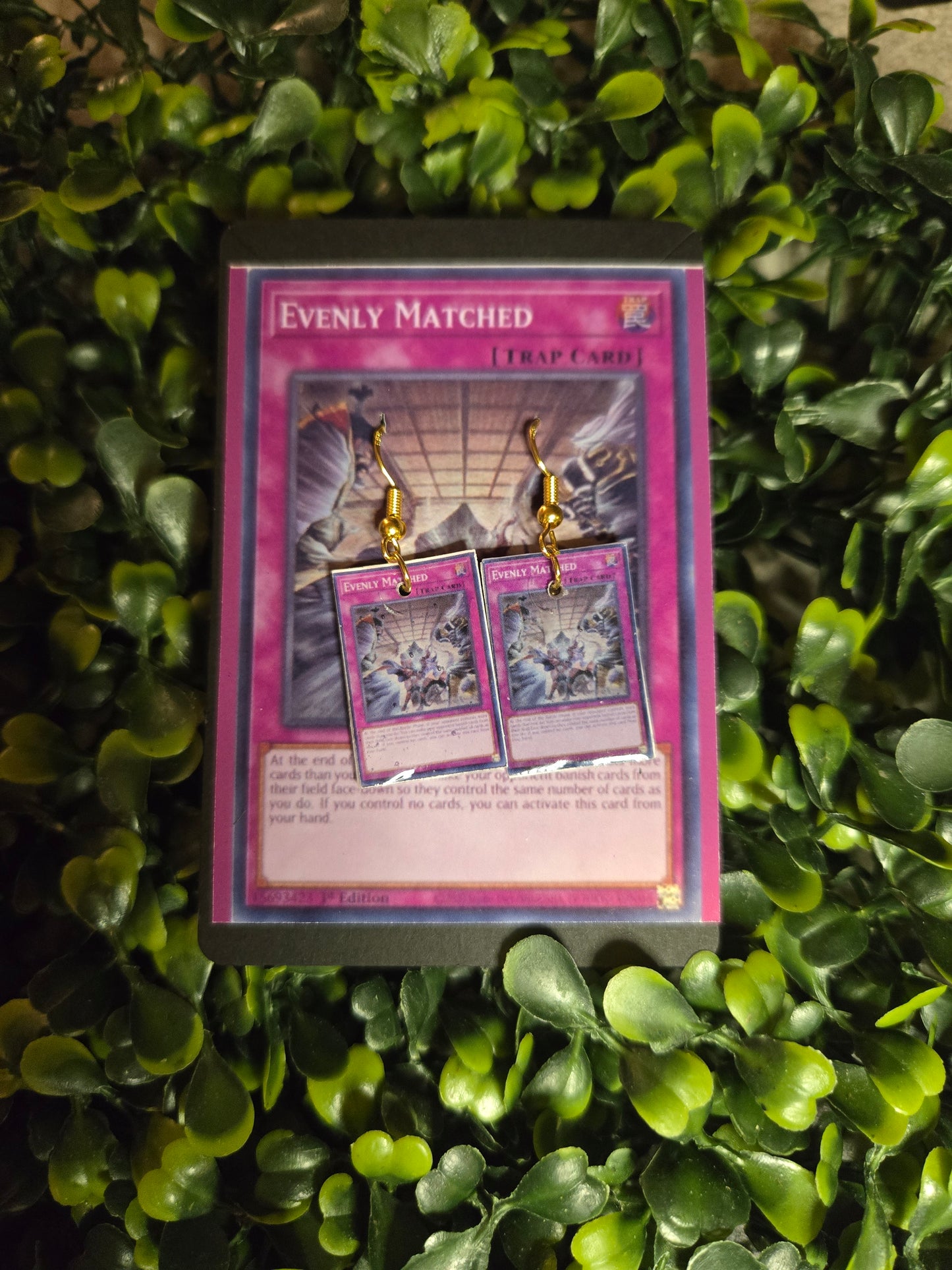 Yu-Gi-Oh Card Earrings