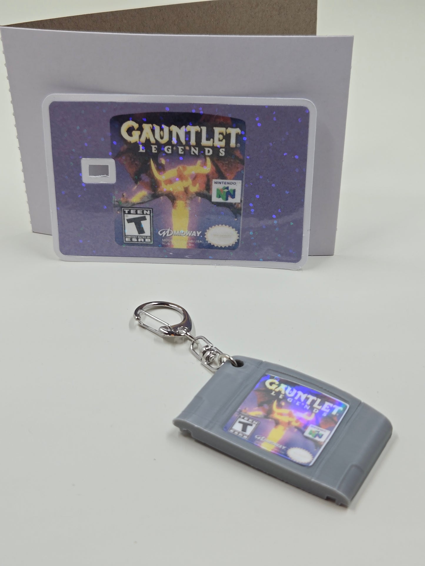 N64 Game Credit Card Skin and Keychain