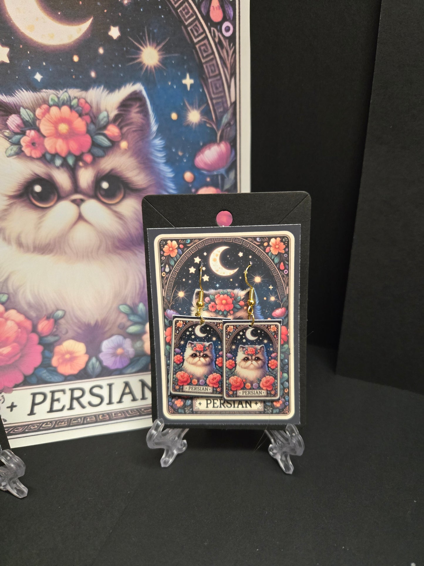 Cat Tarot Earrings
