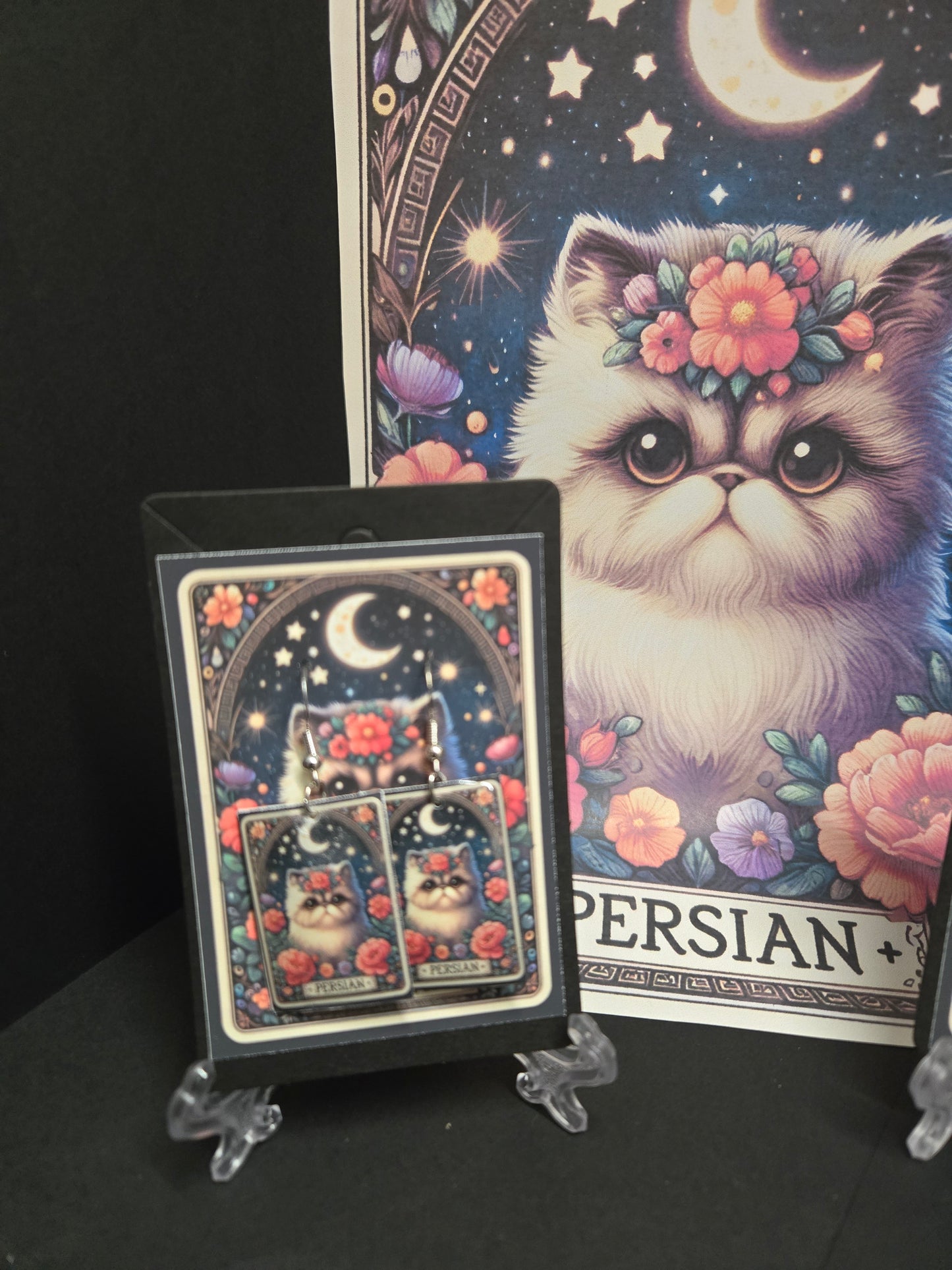 Cat Tarot Earrings