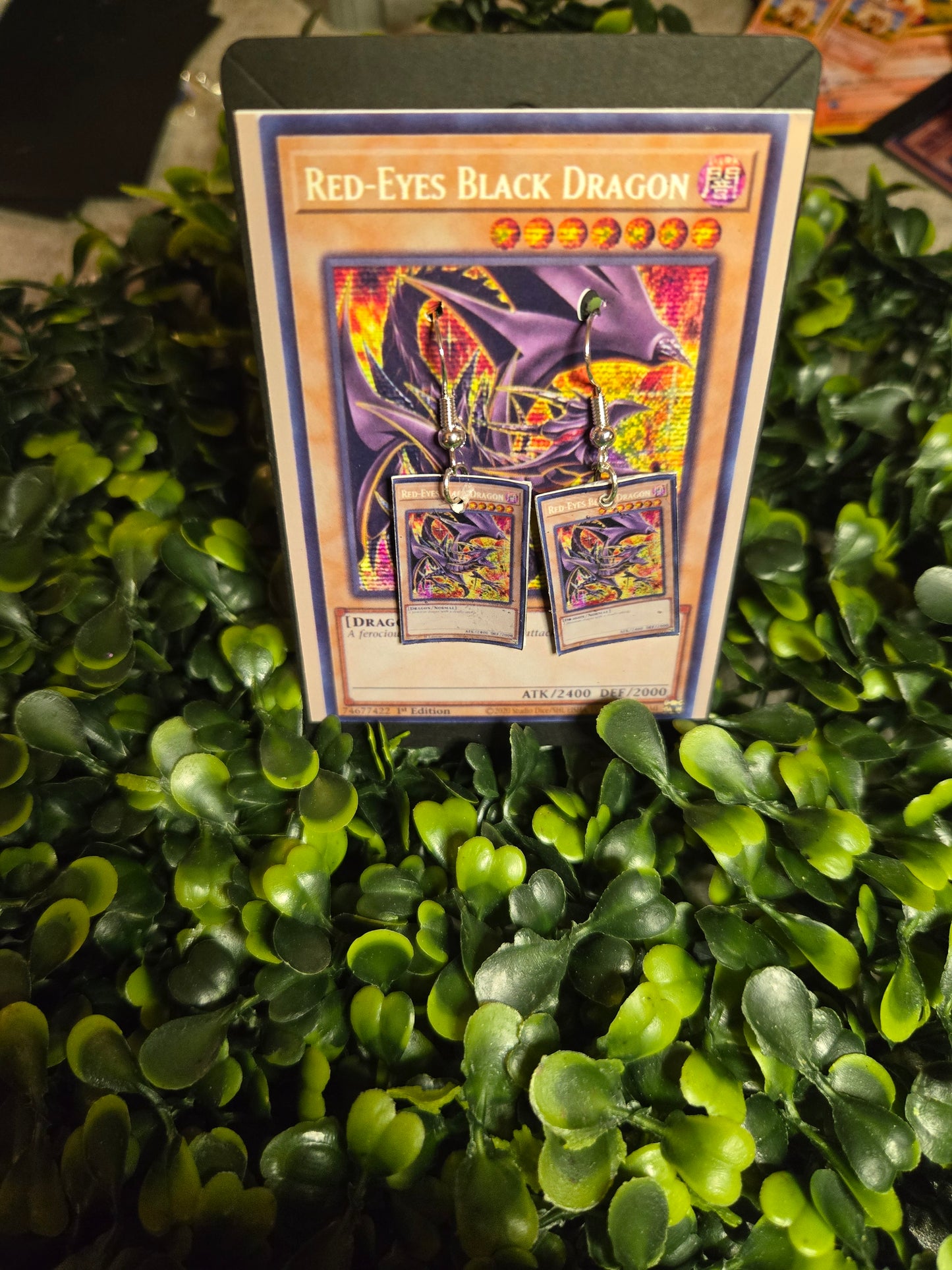 Yu-Gi-Oh Card Earrings