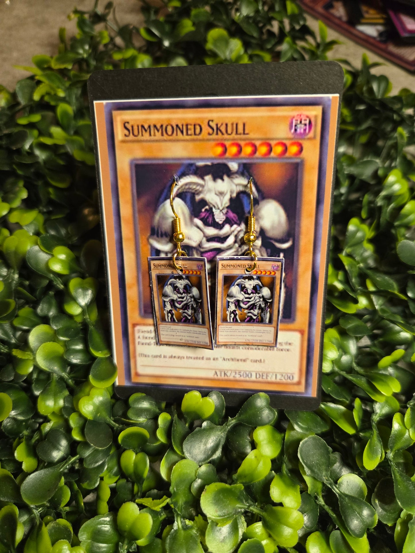 Yu-Gi-Oh Card Earrings