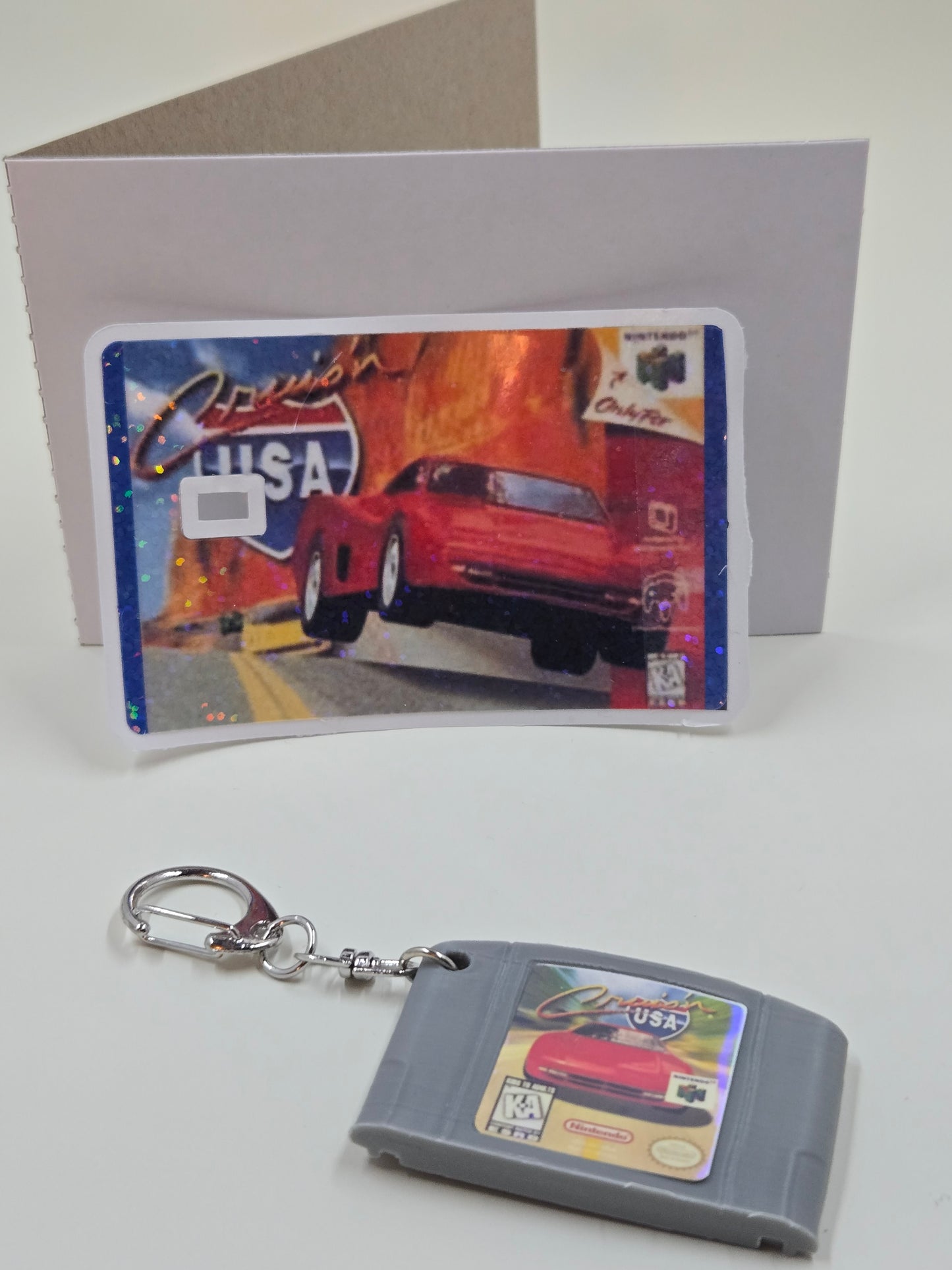 N64 Game Credit Card Skin and Keychain