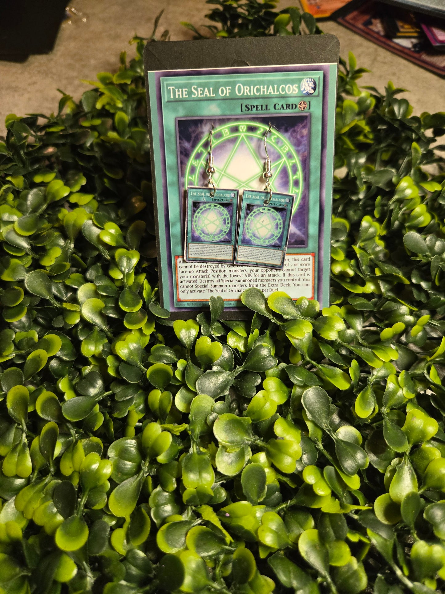 Yu-Gi-Oh Card Earrings